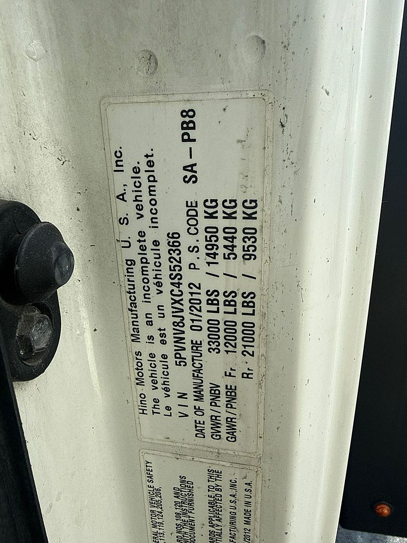 2012 Hino Conventional Type Truck For Sale | Flatbed | #1683